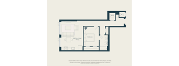 A floor plan of a house with labeled rooms.