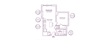 A02 Floor Plan at The Bartlett, Arlington