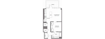 1 Bed - 1 Bath | AJ1