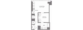 1 Bed - 1 Bath | AJ2