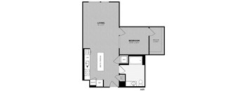 1 Bed - 1 Bath | Bissonnette A20 (Click floorplan for more photos!)