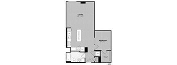 1 Bed - 1 Bath | Barry A23