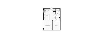 A black and white image of a floor plan for a house.