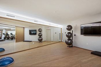 State-of-the-art fitness center and yoga studio