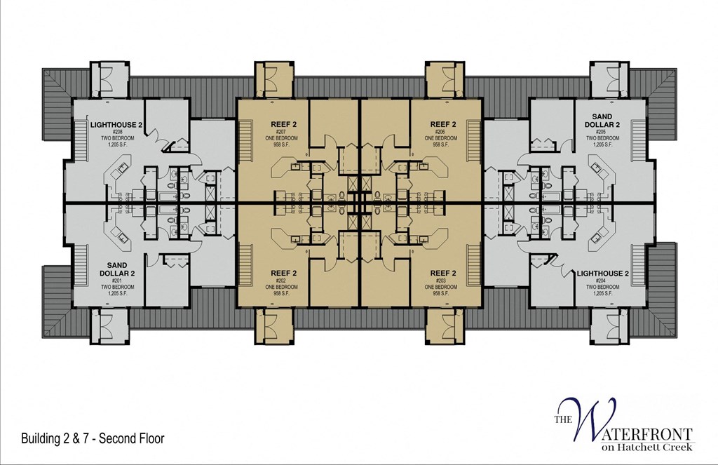 a floor plan of the second floor of a building