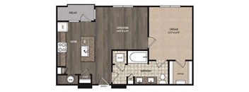 1 Bedroom 1 Bath A2