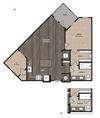 1 Bedroom 1 Bath plus Den A6A