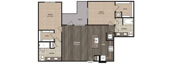 2 Bedroom 2 Bath B3B