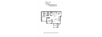 the floor plan of the waterfront apartments