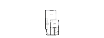 1Bed 1Bath D Floor Plan at Mile Apartments, Colorado