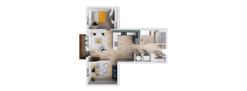 2 Bedroom Floor Plan