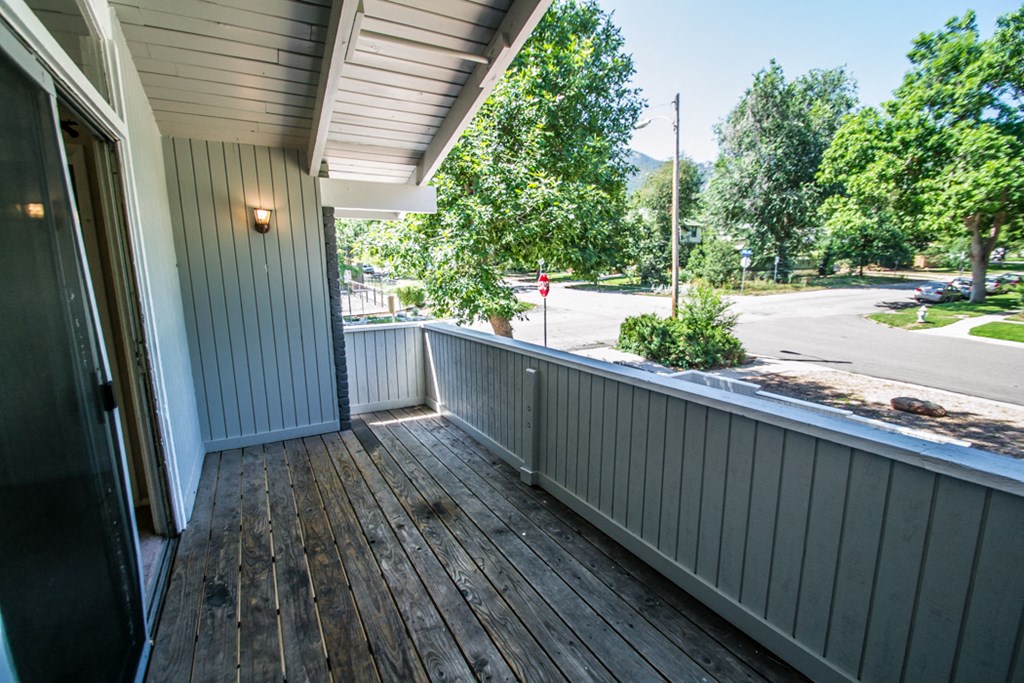 Exterior balcony with view