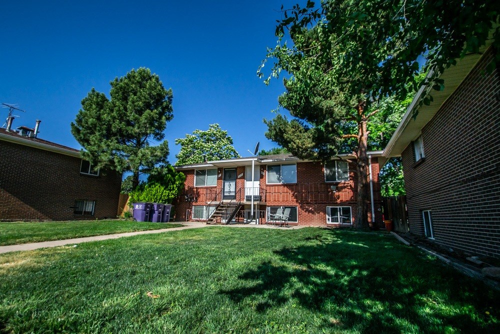 our apartments offer a back yard with grass