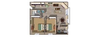 a floor plan of a house