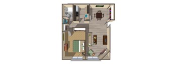 a floor plan of a house