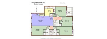 1350 College Unit #201 Floor Plan
