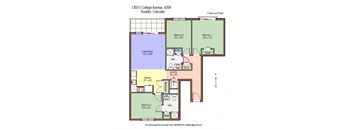 1350 College Unit #204 Floor plan