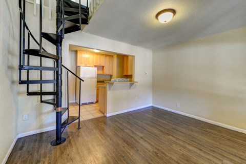 1503-1513 20th Street Living Room and Staircase