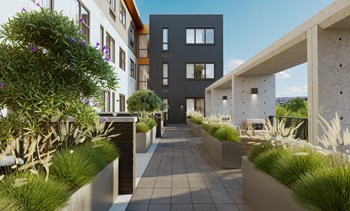 14th & Jay Courtyard 1405 Jay Street 1-2 Beds Apartment for Rent - Photo Gallery 2