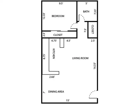 1 bed 1 bath floor plan B at Postmark at Littleton, Littleton, CO