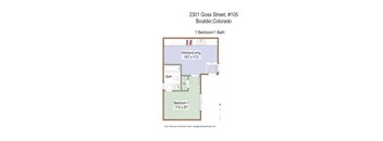 Unit 105: 1 Bed 1 Bath