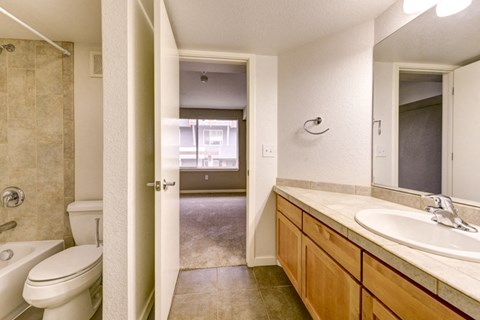 a bathroom with a toilet and a sink and a mirror