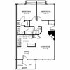 two bedroom one and a half bath floorplan landmark apartments