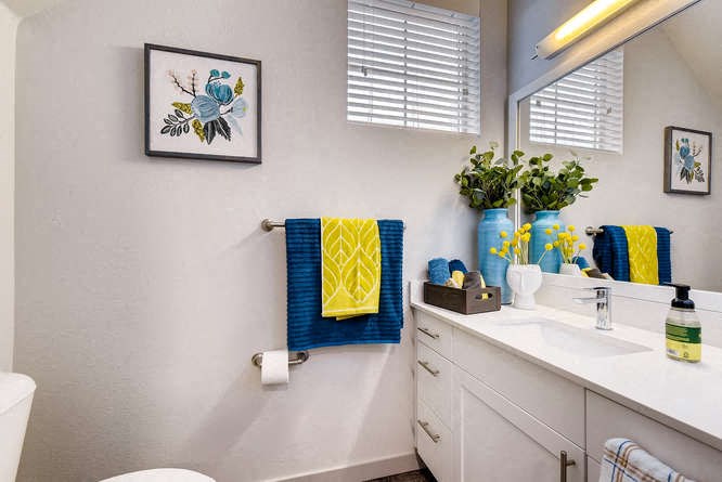 a bathroom with a sink and a toilet and a mirror