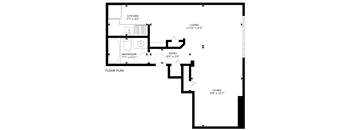 a floor plan of a studio