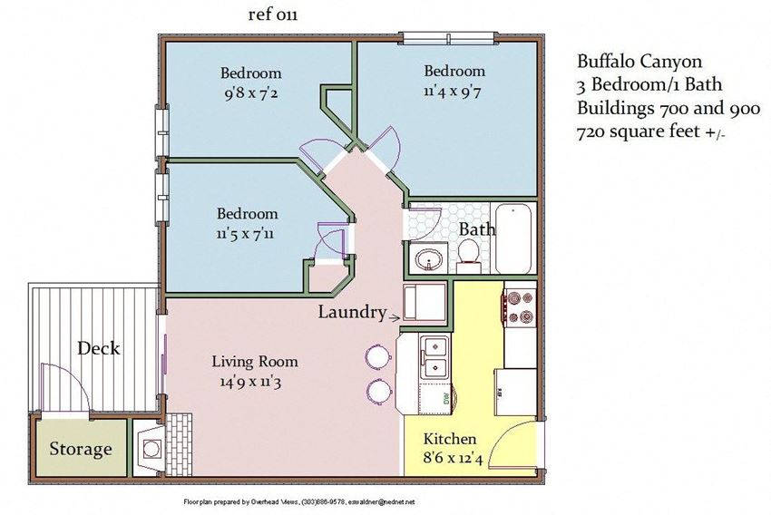 Buffalo Canyon 3 Bedroom 1 Bathroom Floor Plan Buffalo Canyon 3 Bedroom 1 Bathroom Floor Plan