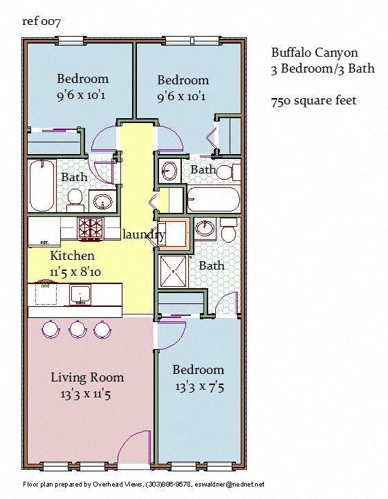 3 Bedroom 3 Bathroom Floor Plan 3 Bedroom 3 Bathroom Floor Plan