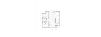 A floor plan of a house with labeled rooms and dimensions.