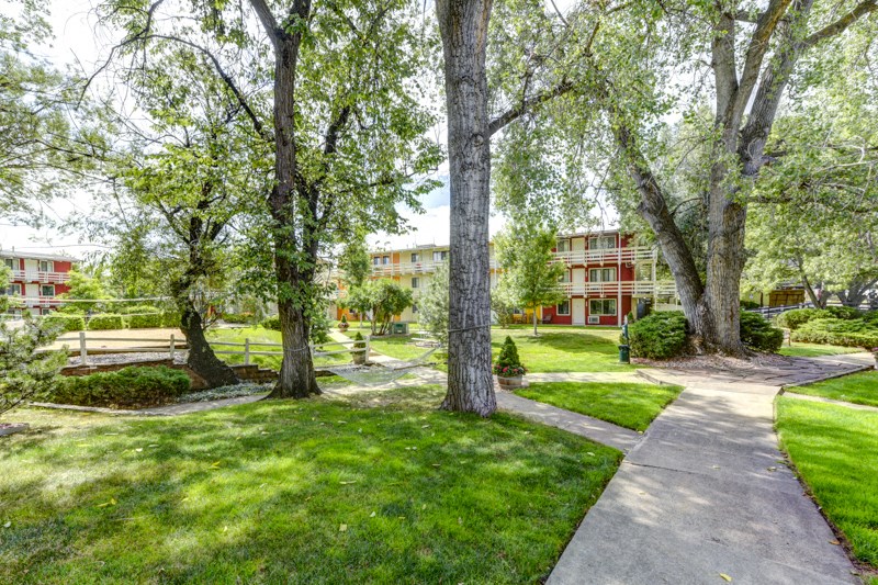 Courtyard With Green Space at -Buffalo Canyon-, Boulder, CO
