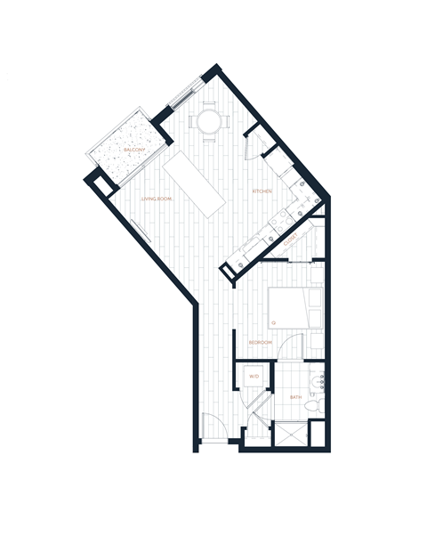 floor plan of the attic floor of a house