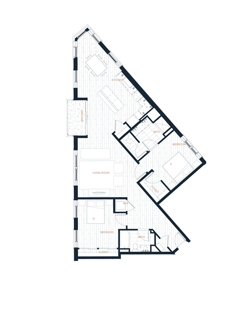 floor plan of the first floor of a modern house