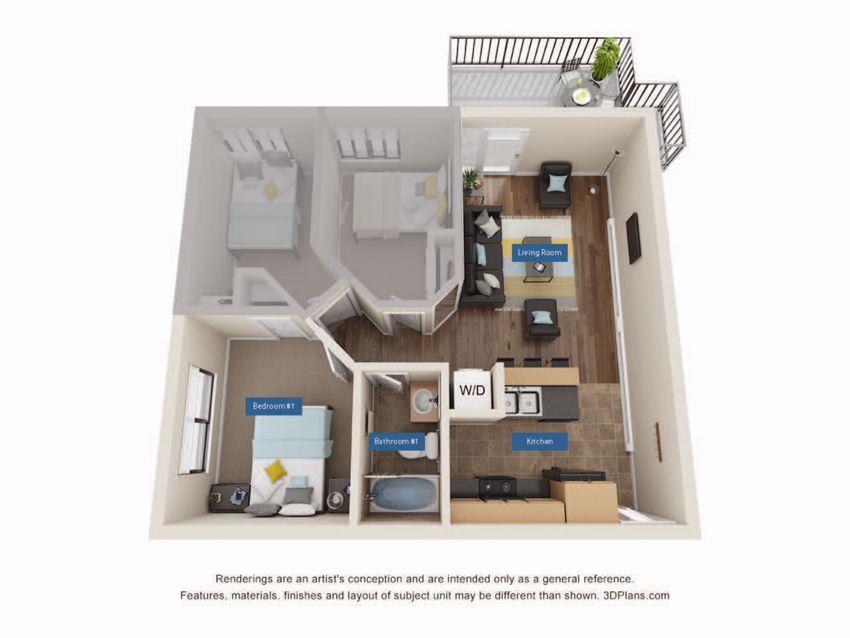 1 Bed - 3 Roommates - Shared Bath