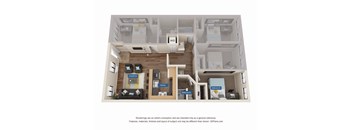 1 Bed - 4 Bed 3 Bath - Shared Bath