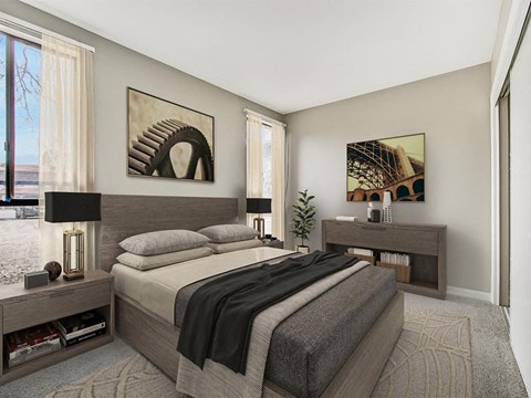 Henley and Remy Apartments Bedroom