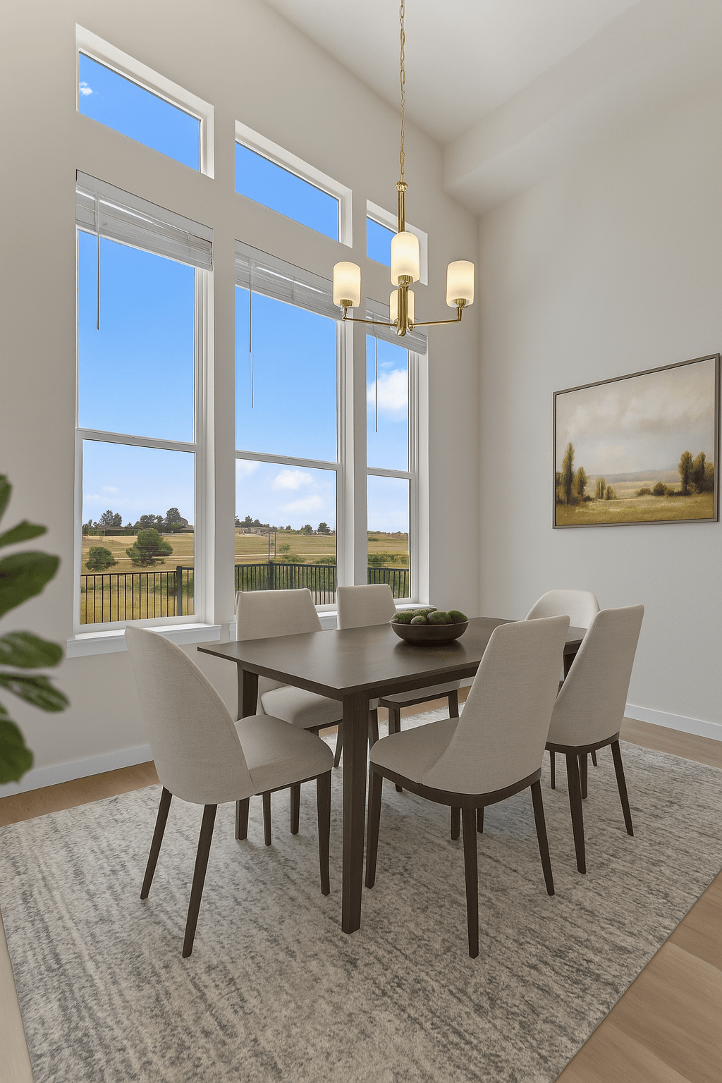 Dining Room With Energy Efficient Appliances at The Townhomes at Pine Drive, Parker, CO