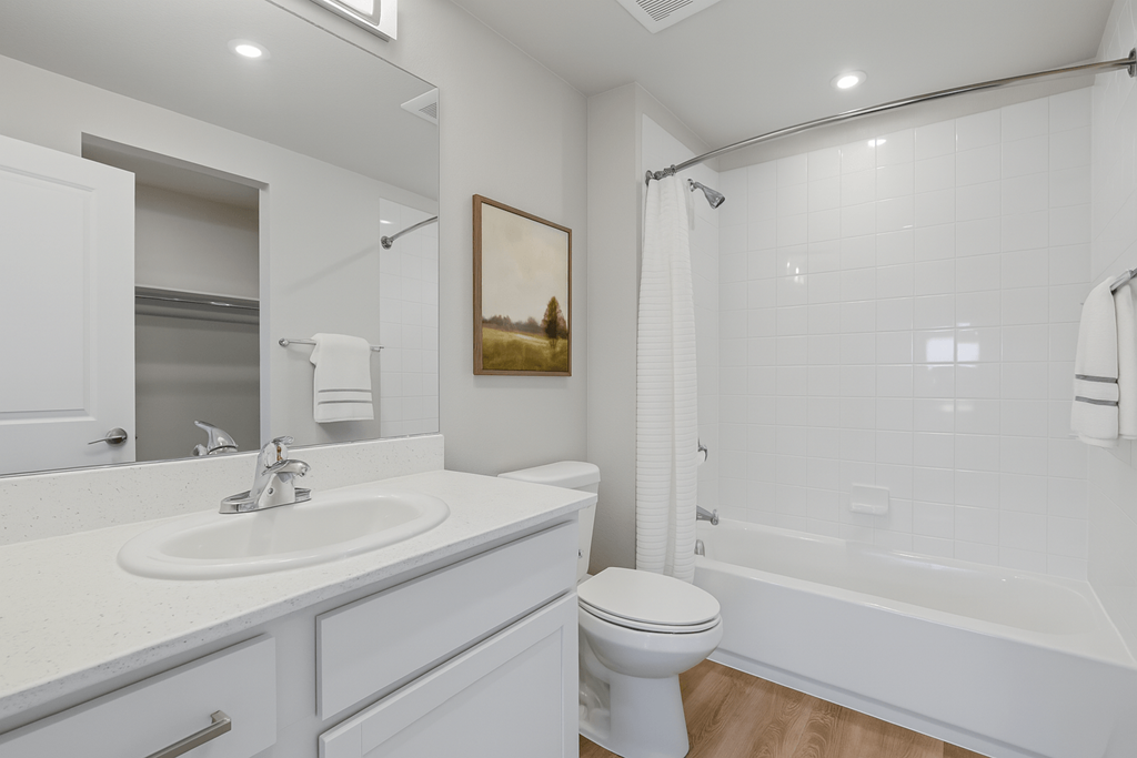 Bathroom With Extra Storage Space at The Townhomes at Pine Drive, Colorado, 80138