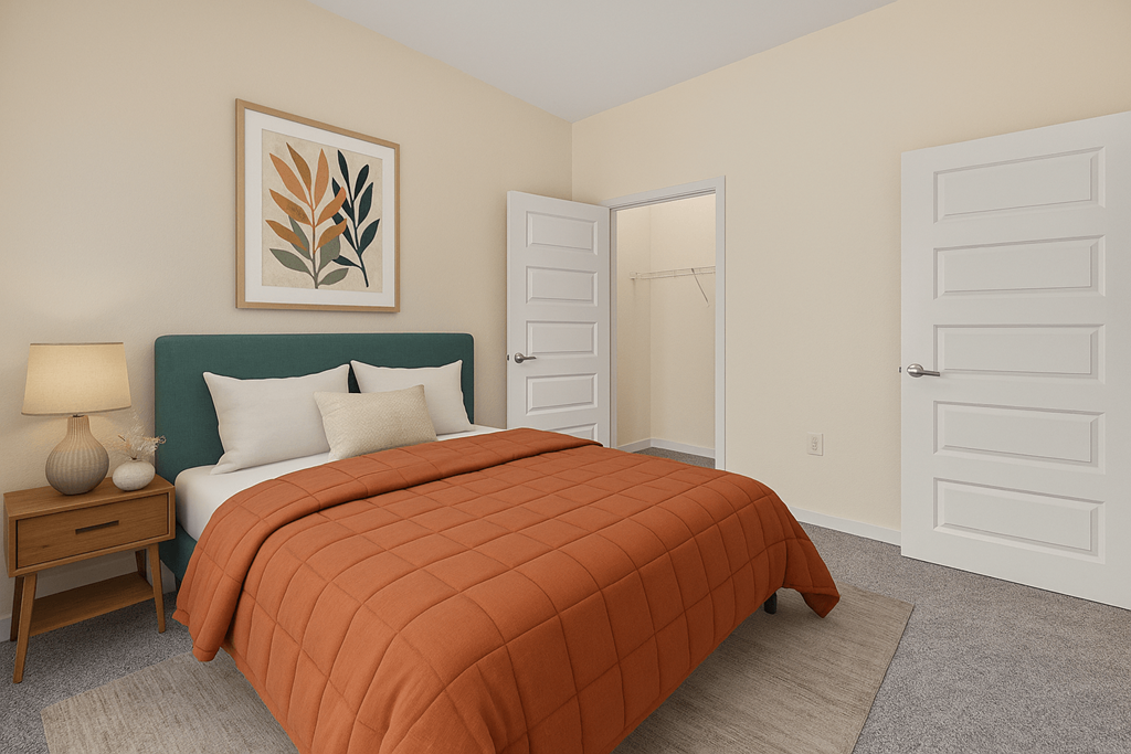 Comfortable Bedroom at B Street Lohi Apartments, Colorado