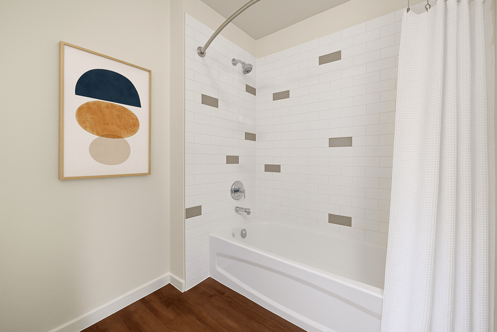 Bathroom With Bathtub at B Street Lohi Apartments, Denver, CO