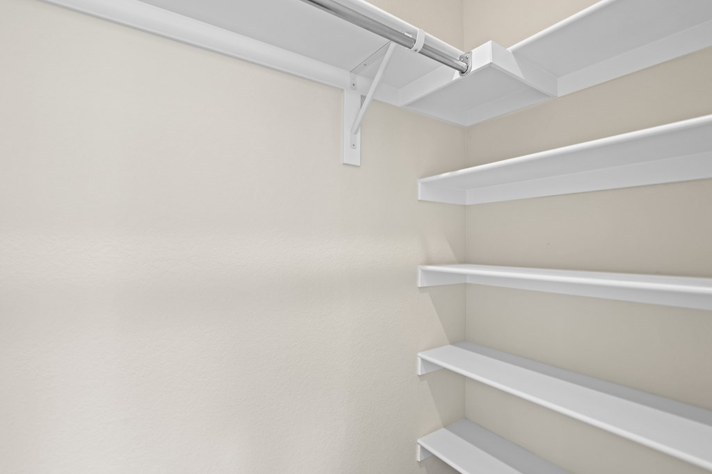 Built In White shelving unit at The Townhomes at Pine Drive, Parker, CO, Colorado, 80138