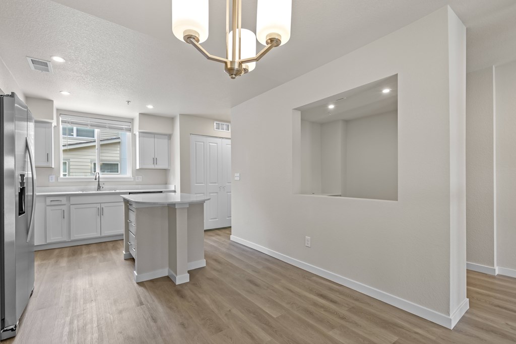 Fully Equipped Kitchen with expansive windows at The Townhomes at Pine Drive, Parker, CO, 80138