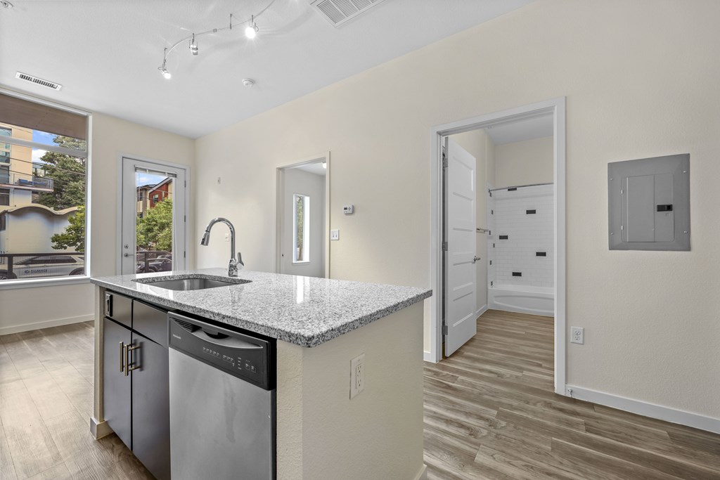 Sink With Faucet at B Street Lohi Apartments, Denver