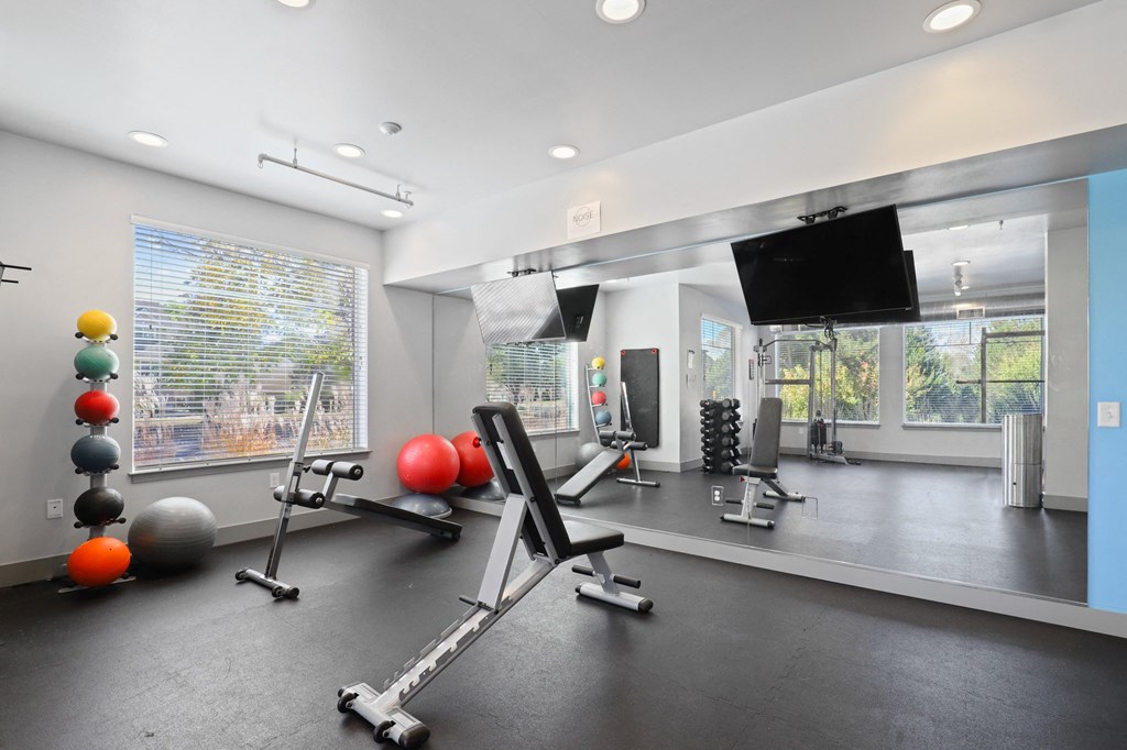 the gym at the m on hennepin apartments