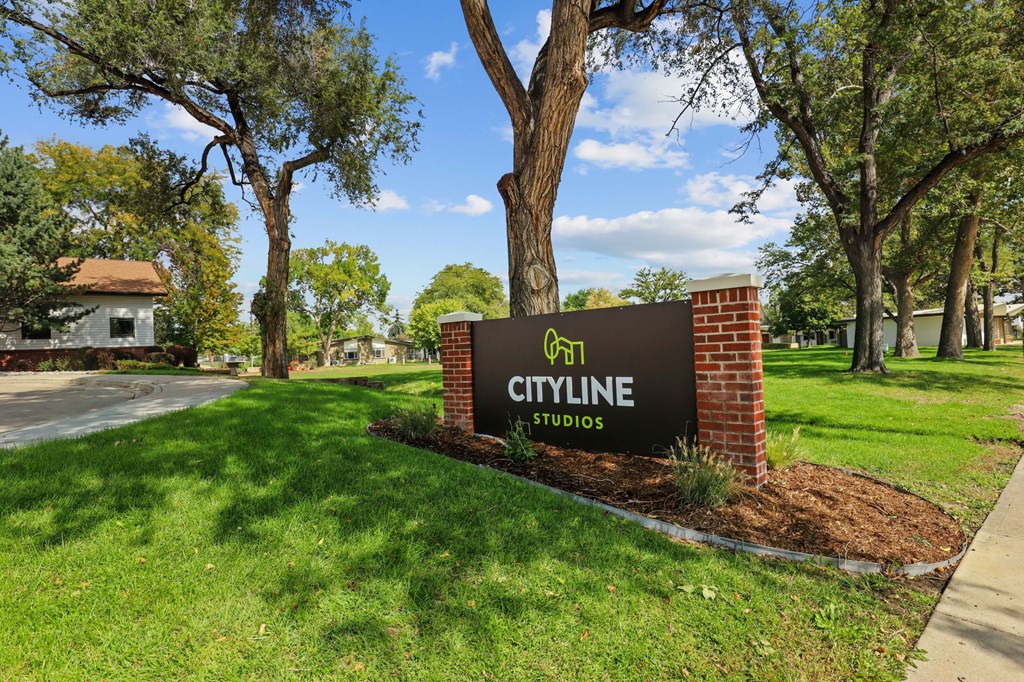 our sign at the entrance to our community