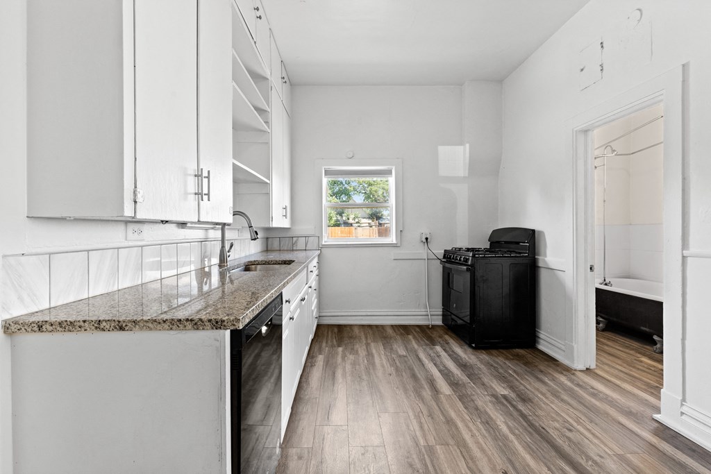 the kitchen is clean and ready for us to use