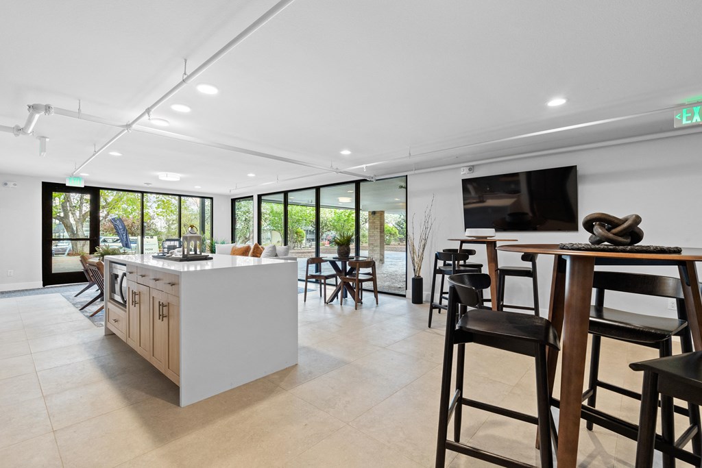 Clubhouse Lounge and Kitchen