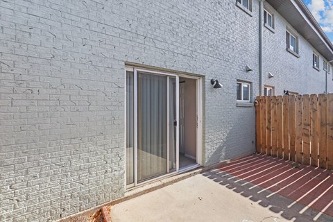 Bright, private patio